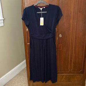 Boden Navy Dress with Pockets NWT
